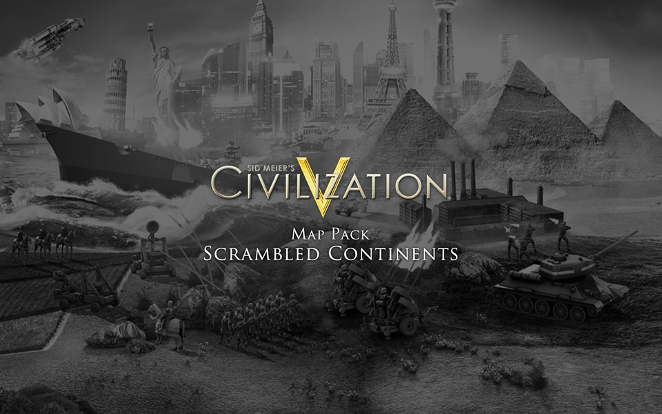 Civilization V - Scrambled Continents Map Pack cover
